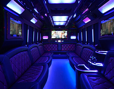 exotic bus interior